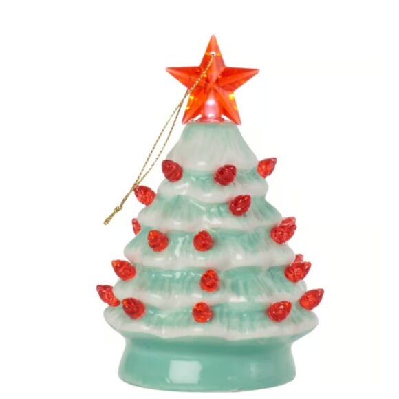 Mr. Halloween 5" PUMPKIN Nostalgic Tree Orange LED Ceramic BRAND-NEW w/ALL tag🎃 - Picture 12 of 16